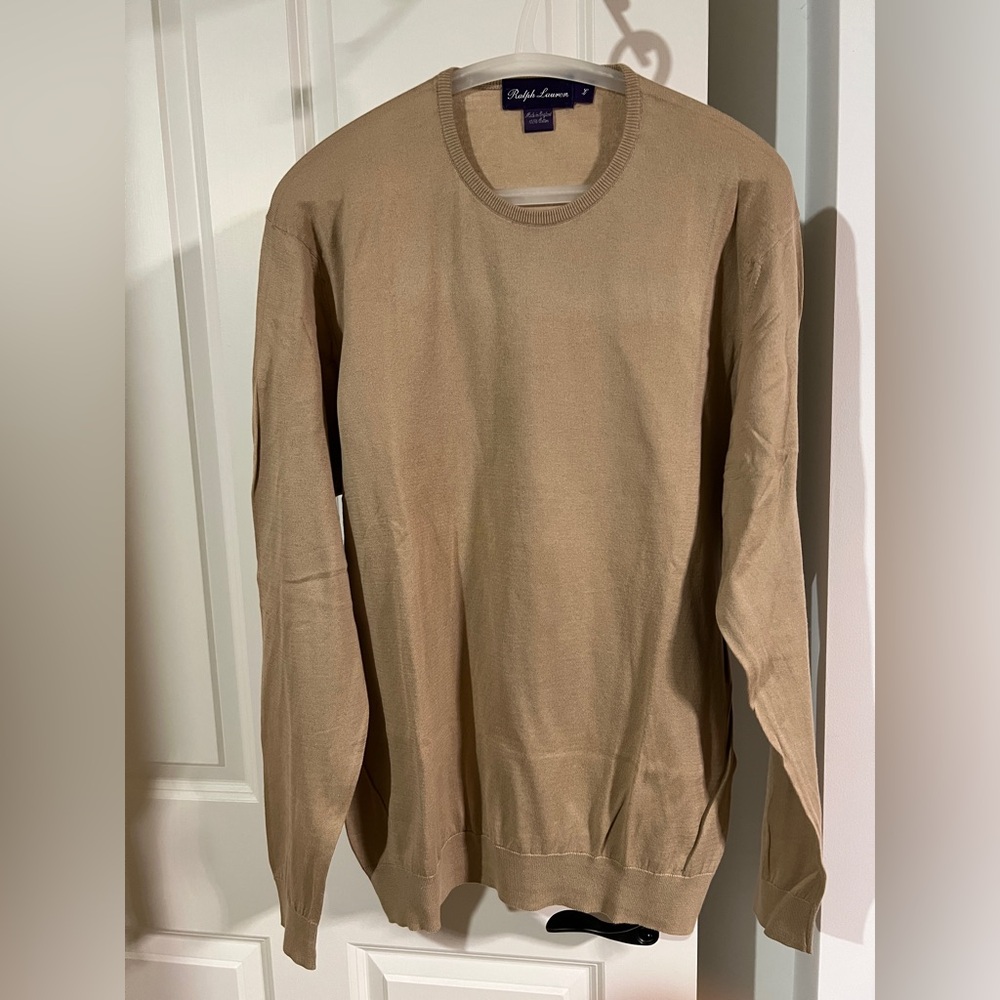 Men’s Ralph Lauren Tan Long Sleeve Sweater